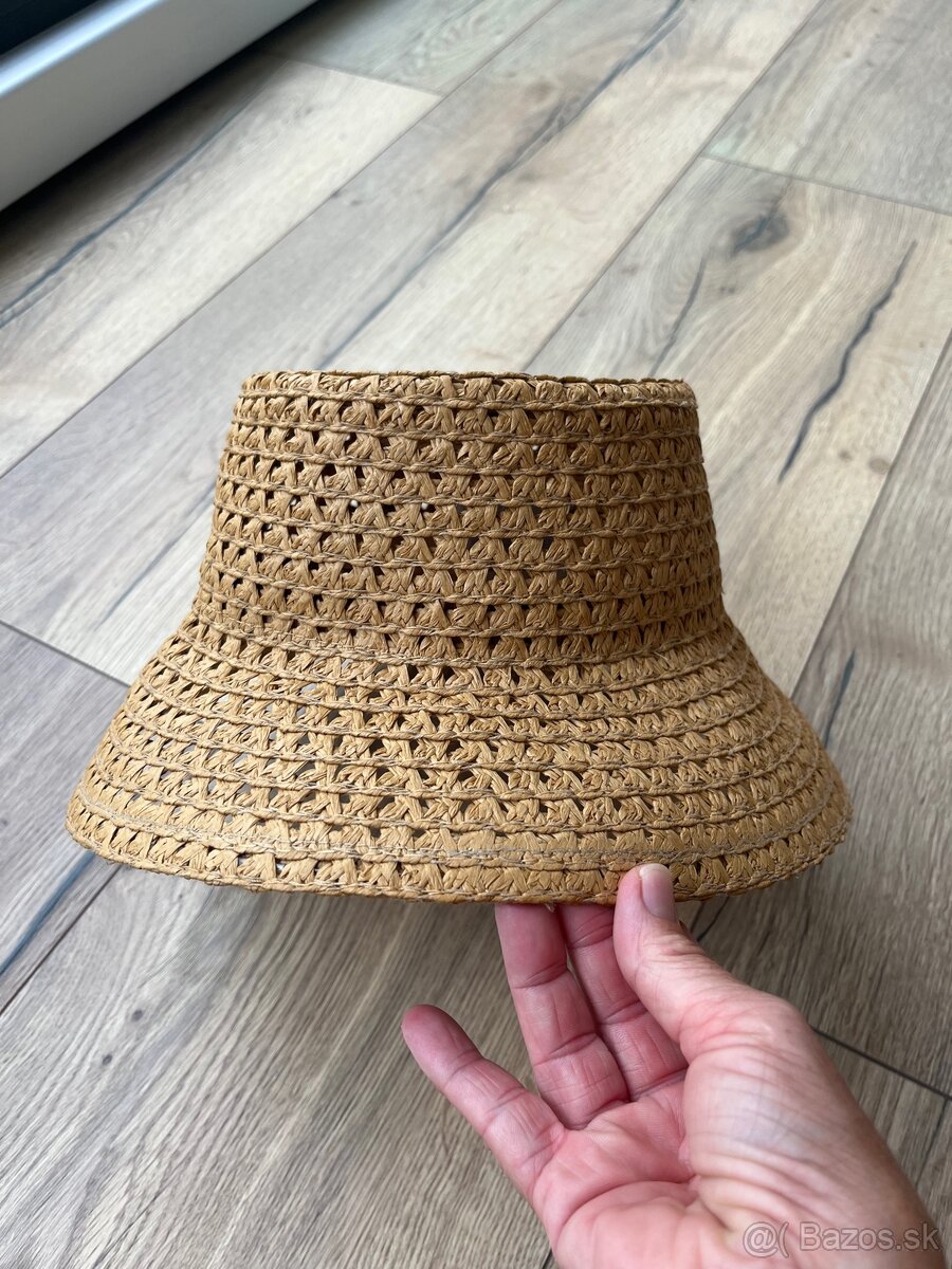 H&M slamený klobúk 56 - 3