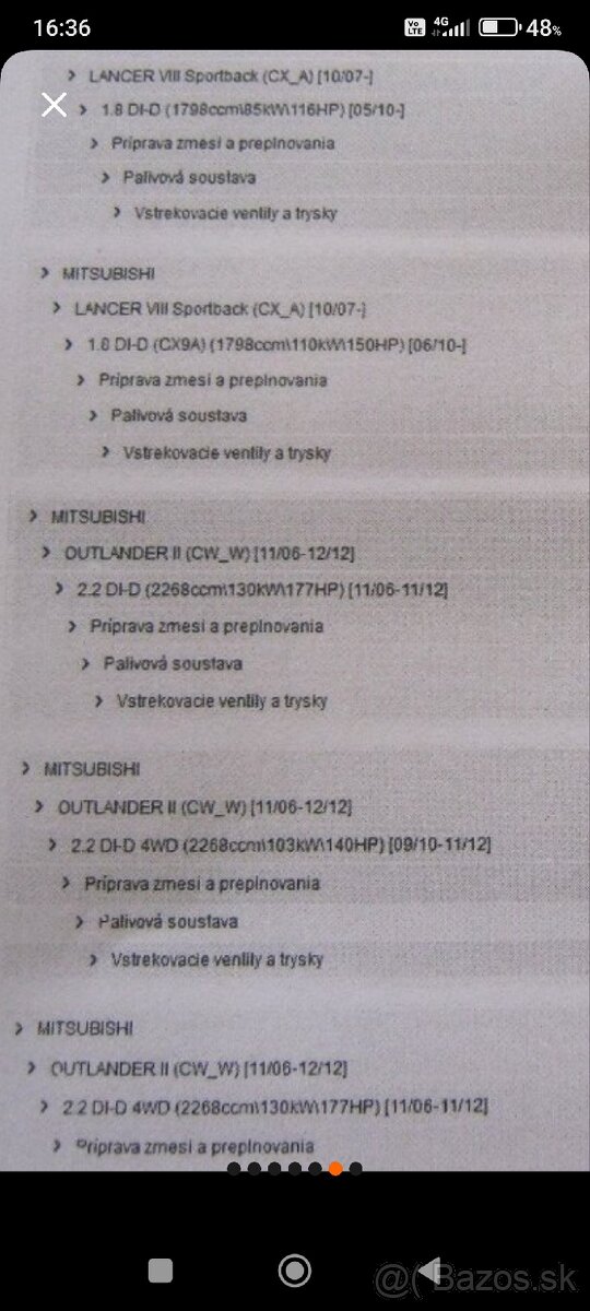 Predám Denso vstreky dcri300120 - 3