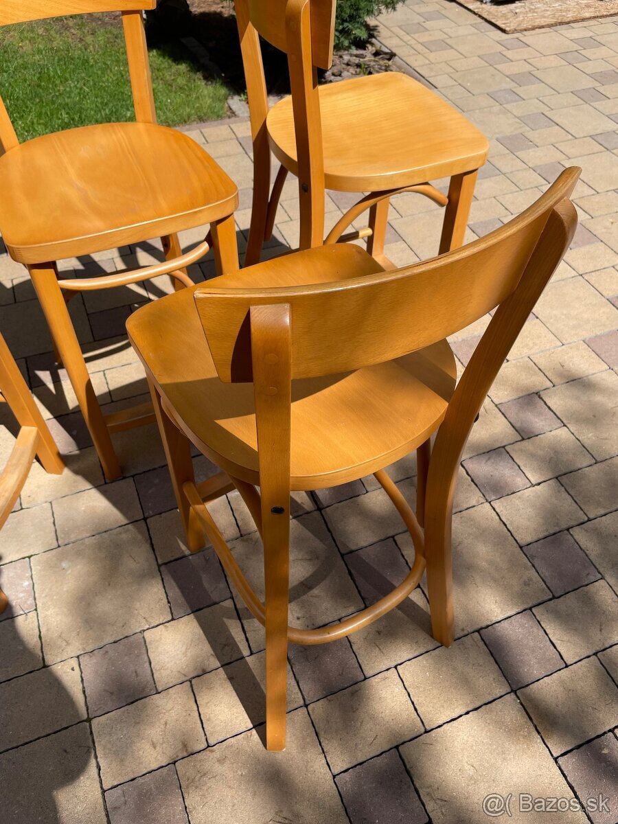 Predám 4ks - Dubové STOLIČKY - ako nové - - 3