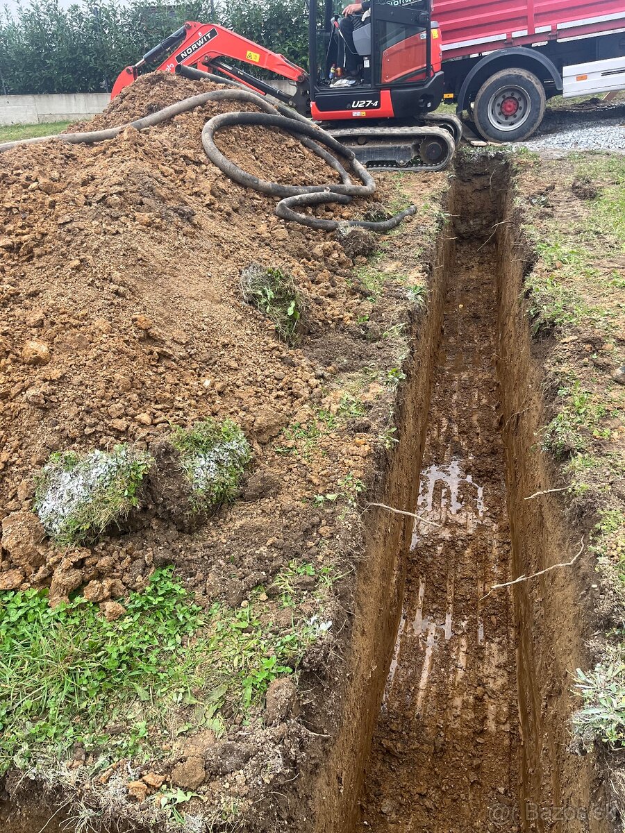 Zemné a výkopové prace minibagrom - 3