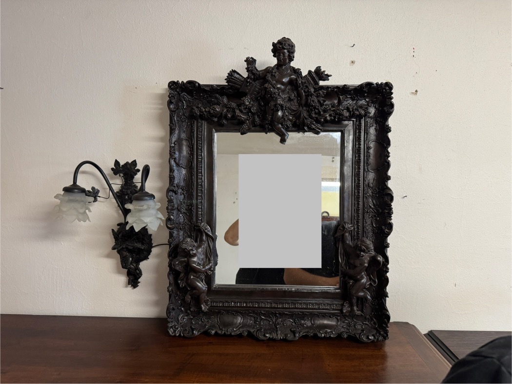 Starožitné zrcadlo s aplikami - 3