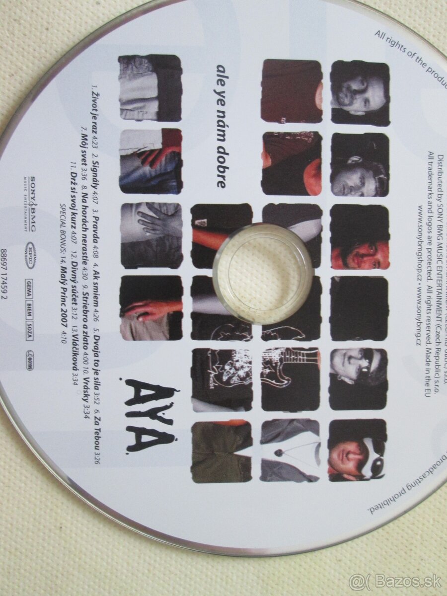 slovenská a česká hudba na cd bez obalov. - 3