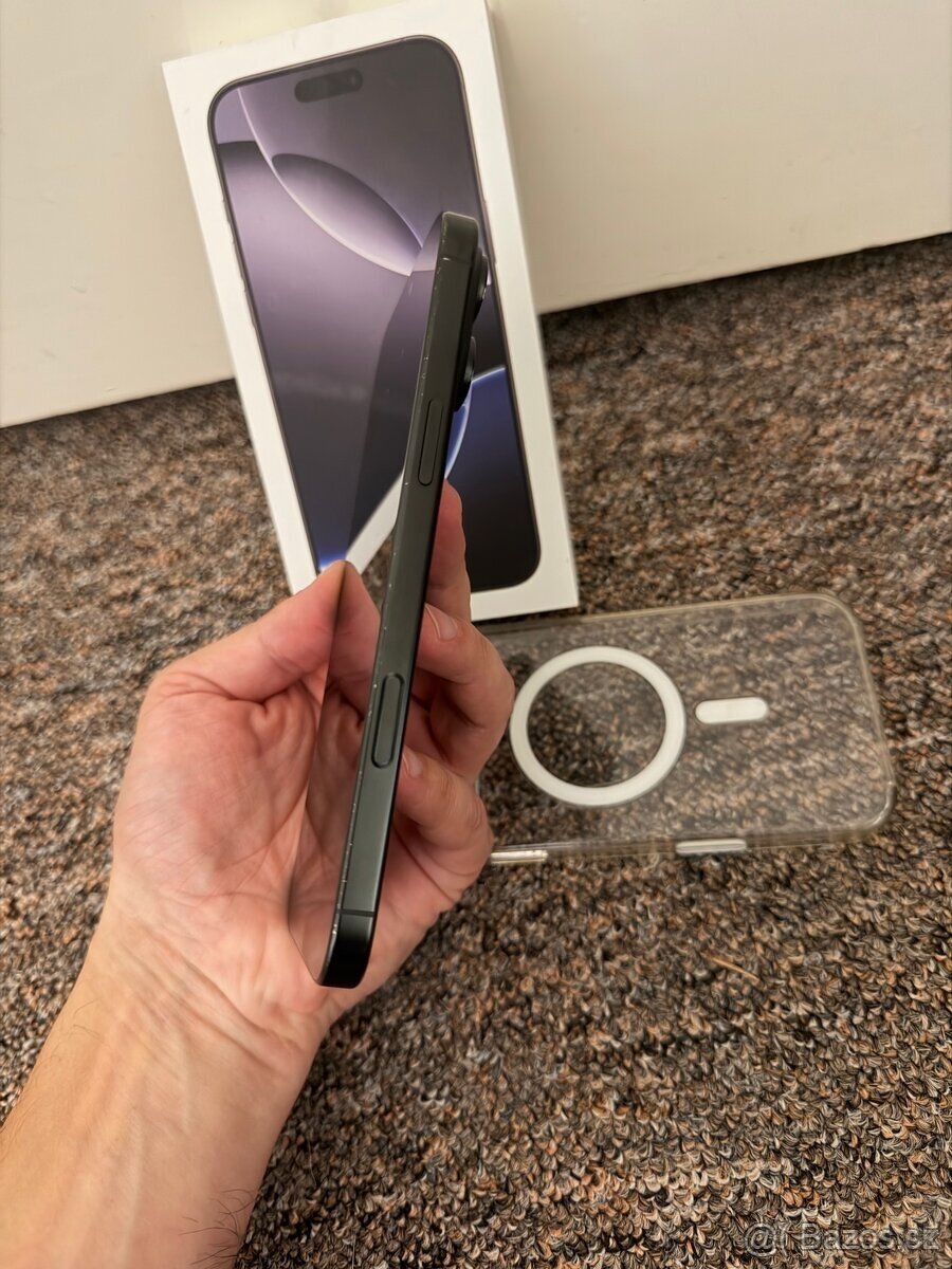 Apple iPhone 16 Pro 256 GB BLACK TITAN Čierny Titán TOP STAV - 3