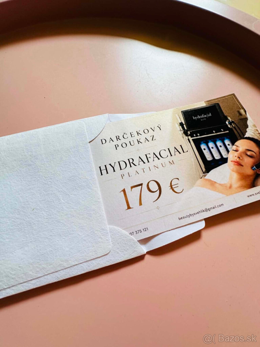 HydraFacial Platinum – darčeková poukážka v hodnote 179 € - 3