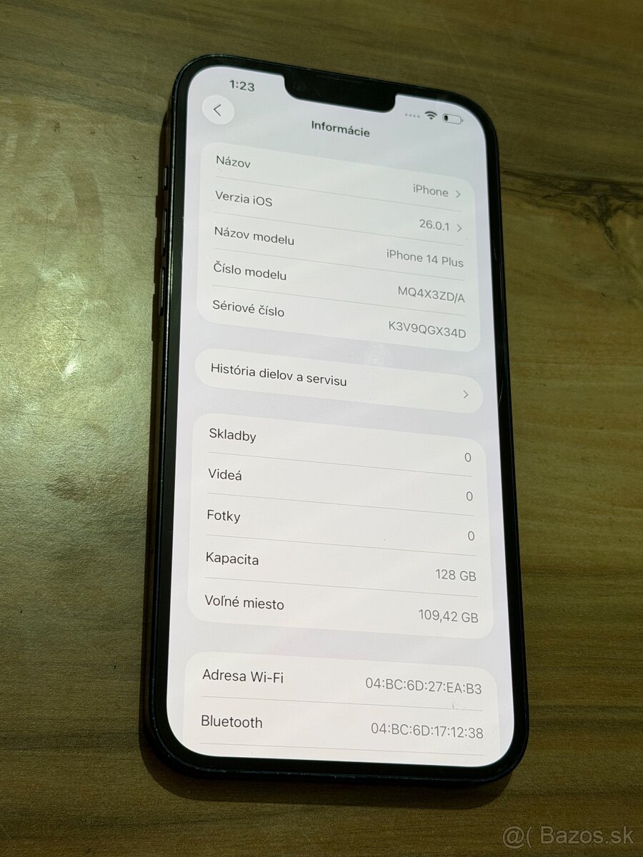 Predám Apple IPhone 14 Plus 128GB Black Známky Opotrebovania - 3