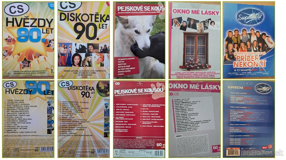 CD roky 90, 80, + SK & CZ (karton) - 3