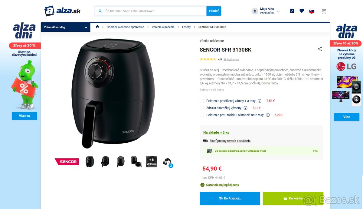 Nová - Teplovzdušná fritéza Sencor 3130BK - 3