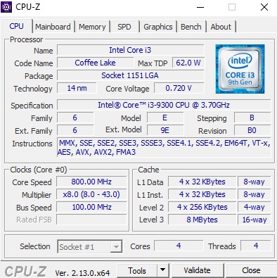 Intel Core i3-9300 (2x) - 3