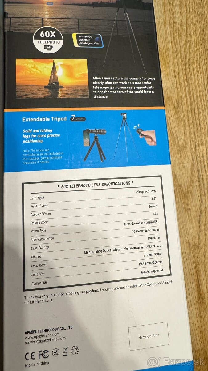 Teleobjektiv 60x zoom - Apexel - 3