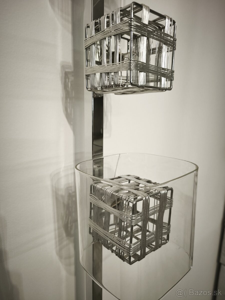 Štýlové stojanové svietidlo LUXERA 46005 TOGO (chróm/sklo) - 3