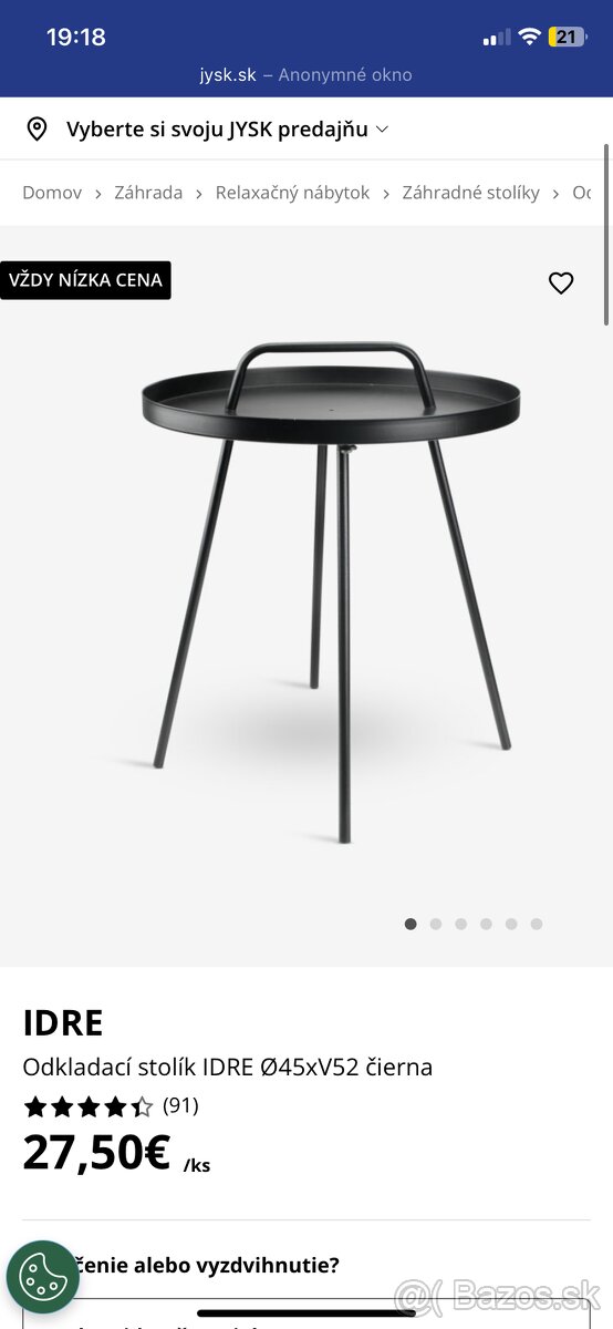 Nabytok zostava na terasu / balkon zn. Jysk - 3