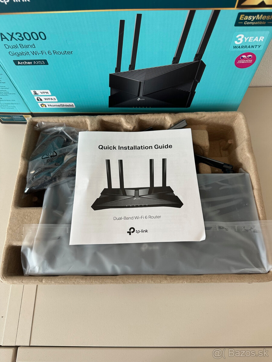 Nepouzity Wifi router TP Link AX3000 - 3