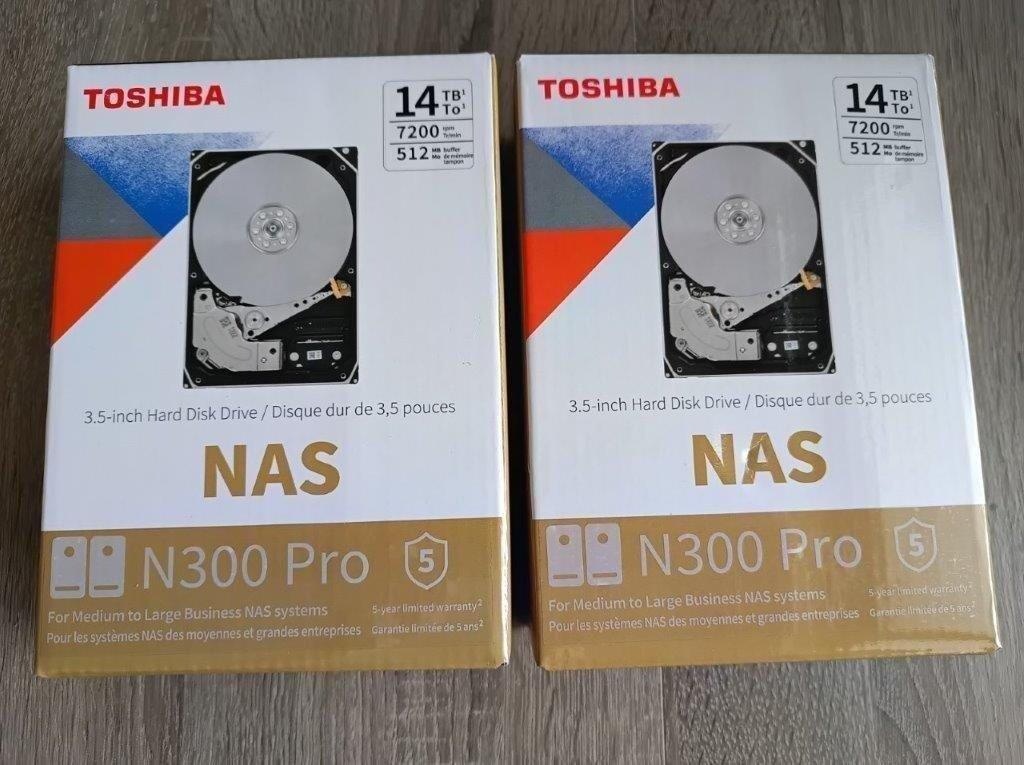 Toshiba N300 Pro a MG06 , MG08 - NAS 8 / 18TB CMR - 3