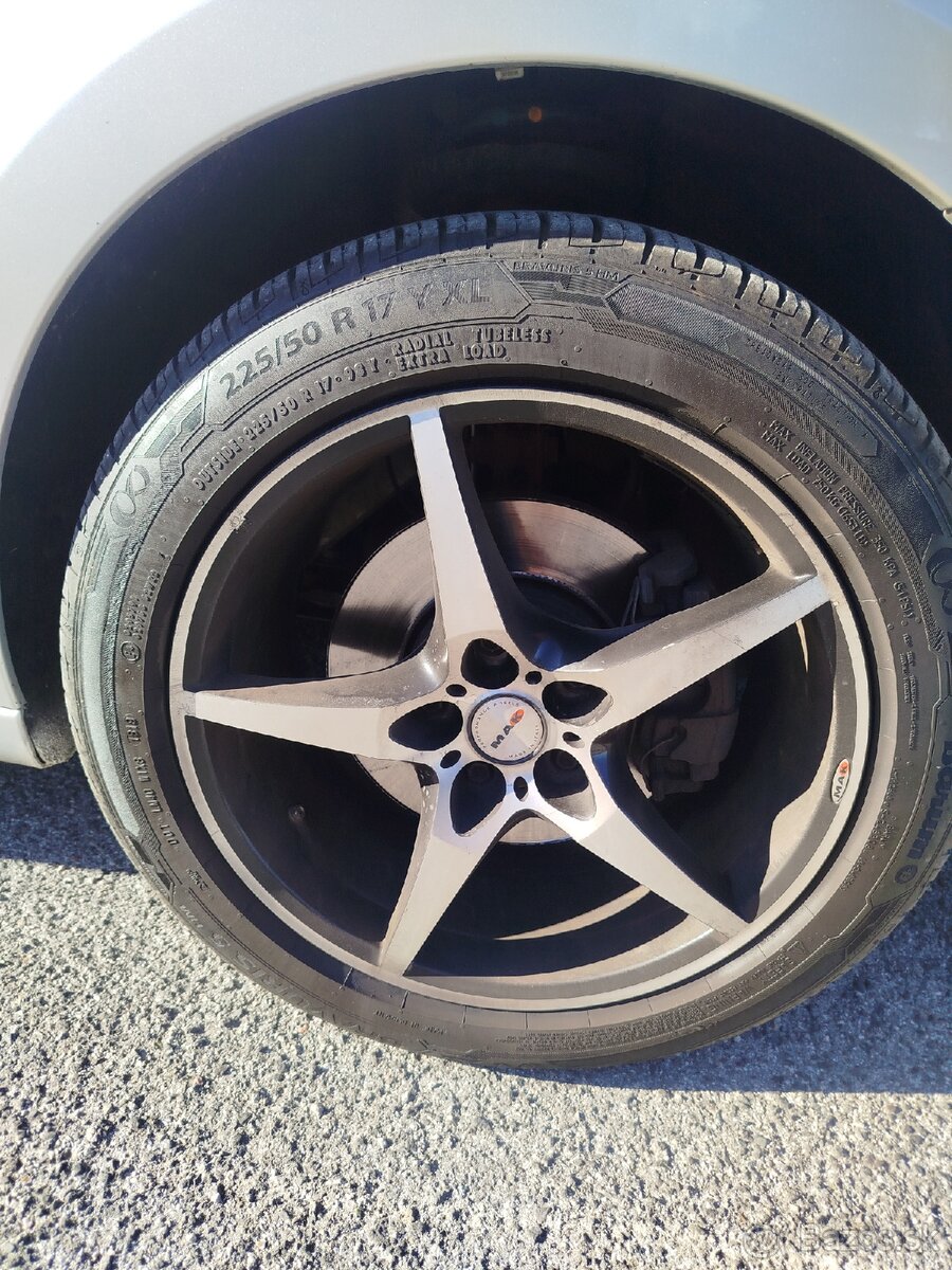 Predám elektróny značky MAK 5x114.3 R17 - 3