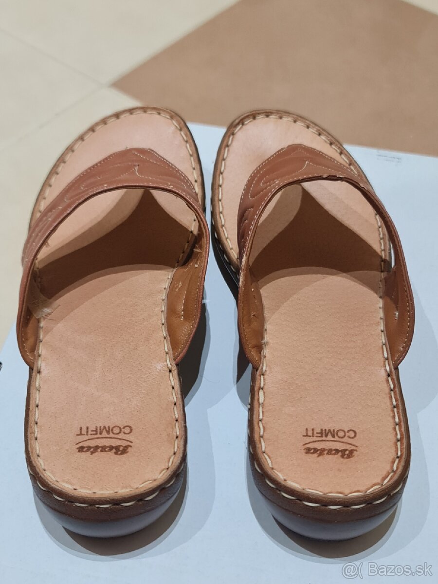 Kožené šľapky Baťa - 3