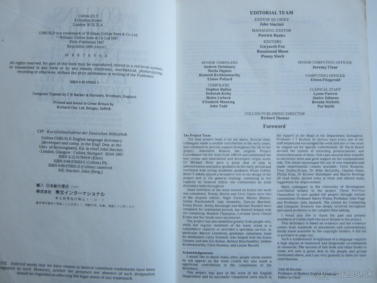 Anglický jazykový slovník - 3