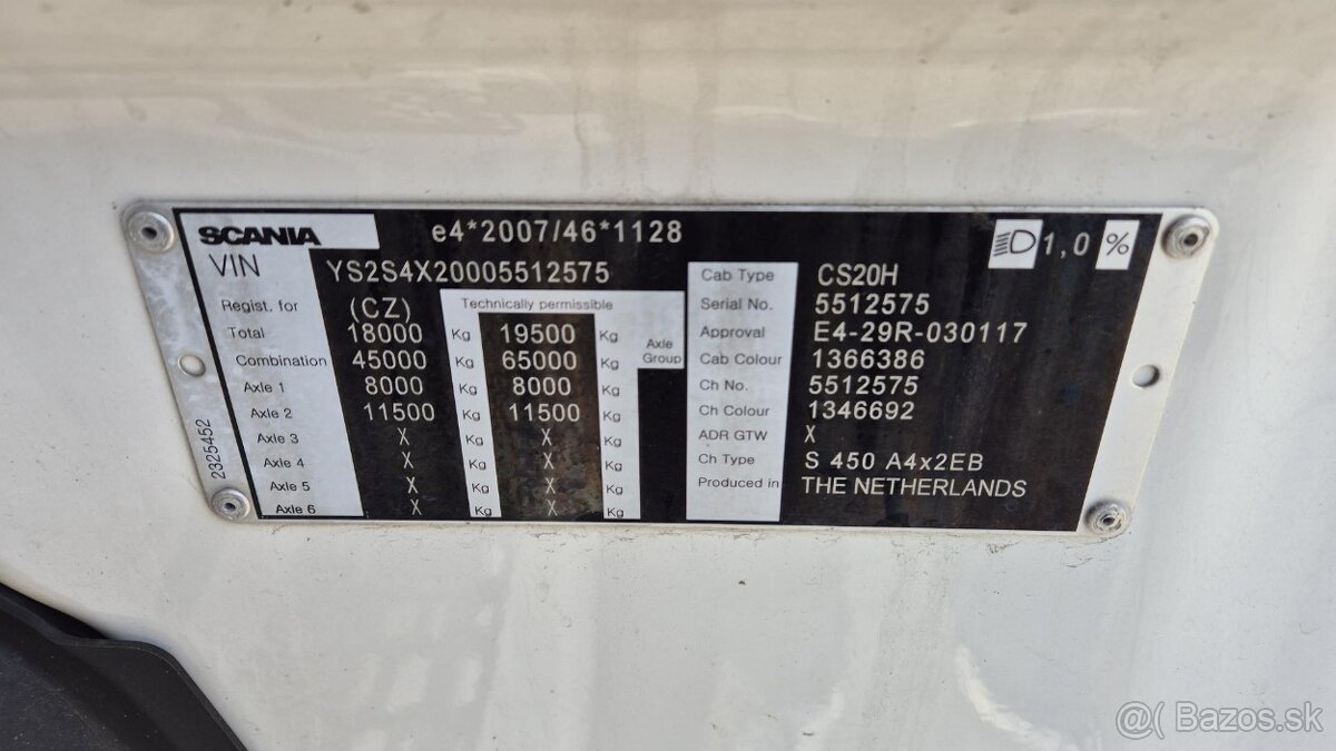 Prodám SCANIA S450 N323 LOW DECK EURO 6 - 3