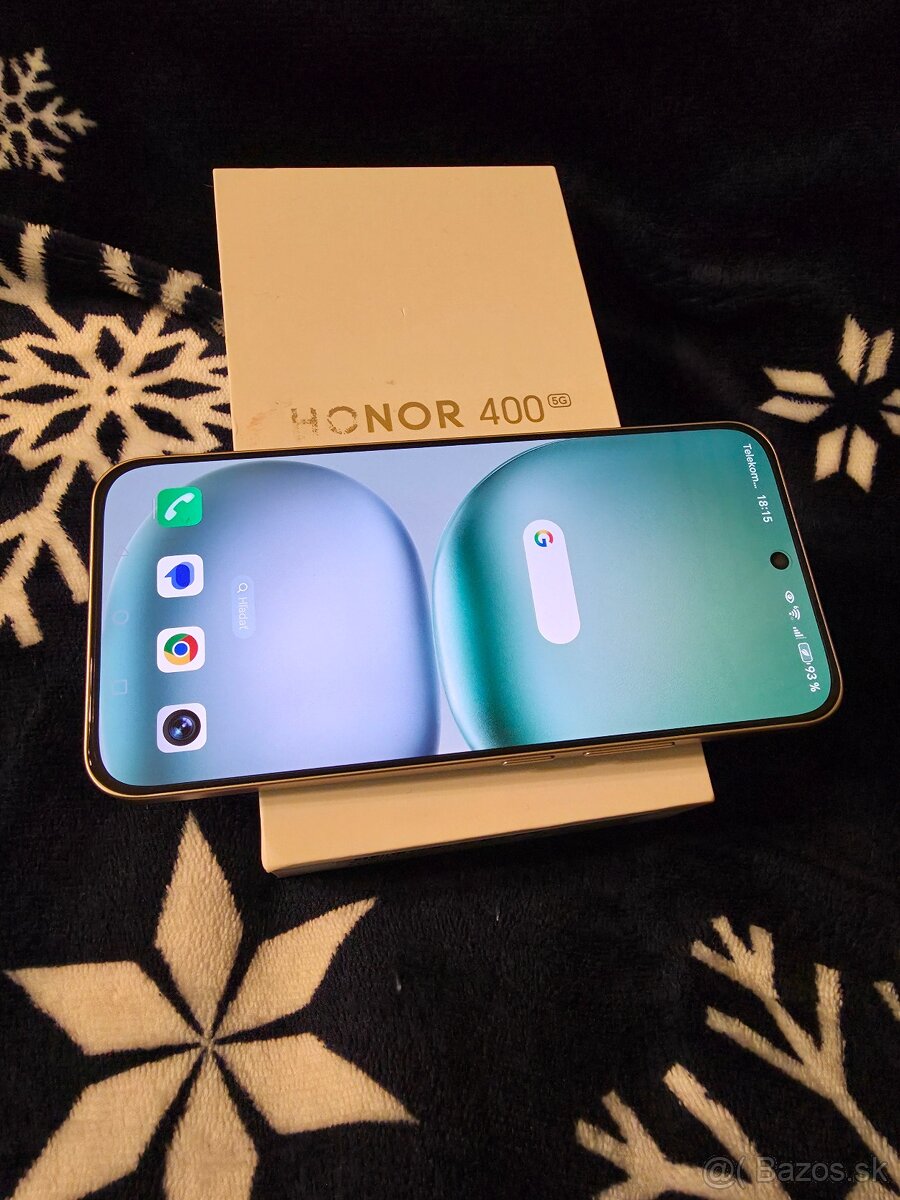 Honor 400 5g duos gold v záruke komplet top stav - 3