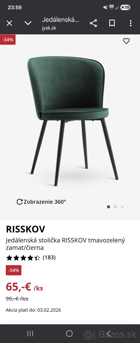 Jedálenské stoličky - 3