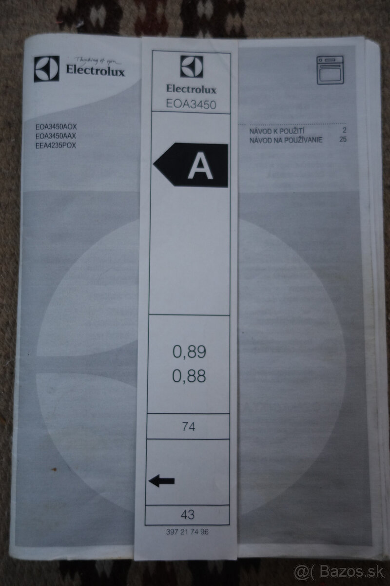 Rúra Elektrolux EOA3450 - 3