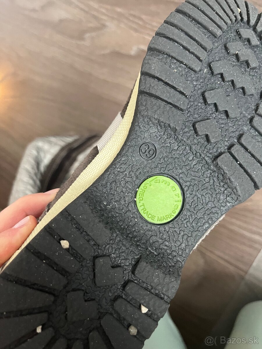 Tammaris damske vysoke zateplene cizmy snehule 39 strieborne - 3