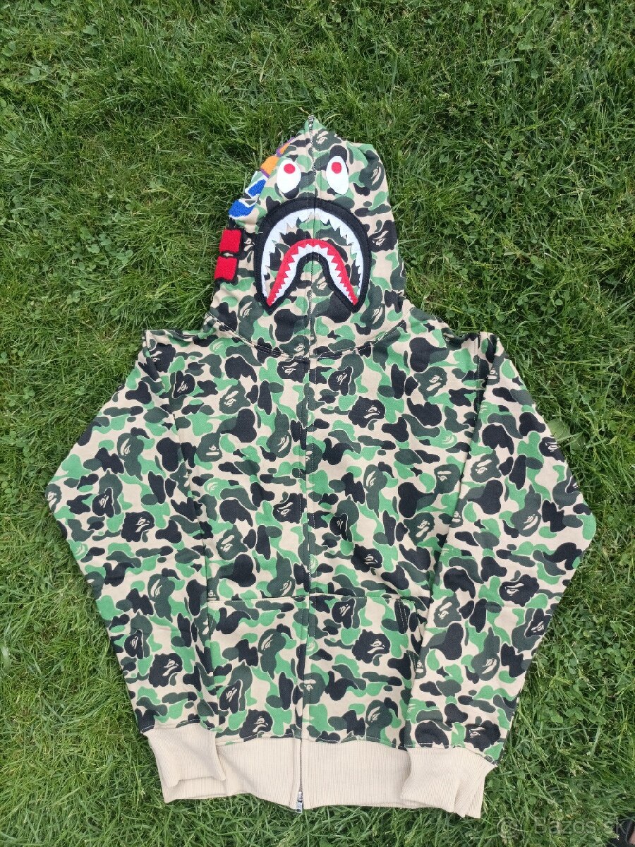 Mikina Bape Zelena veľkosť L sedí aj M - 3