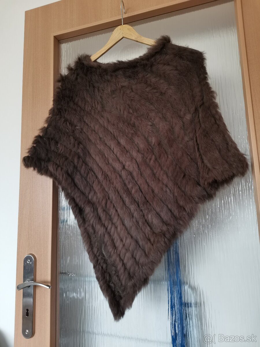 Prehoz, pončo z kožušiny - 3