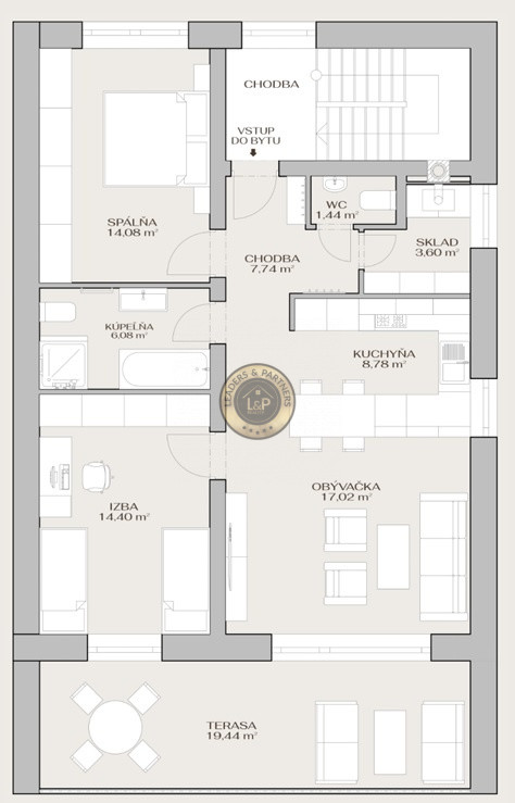 Na predaj–3-izbový byt vo výstavbe s terasou-Stará Ľubovňa - 3