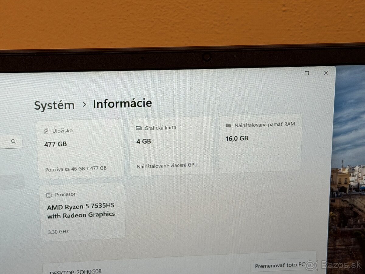 Herný HP Victus - 15-fb1620nc Ryzen 7 5, RTX, 16/512gb 144hz - 3