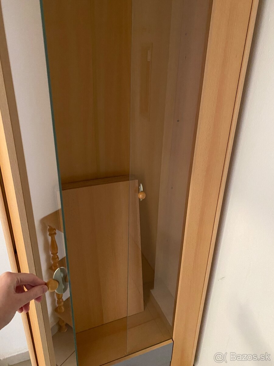 vitrína so sklenenými dvermi - 3