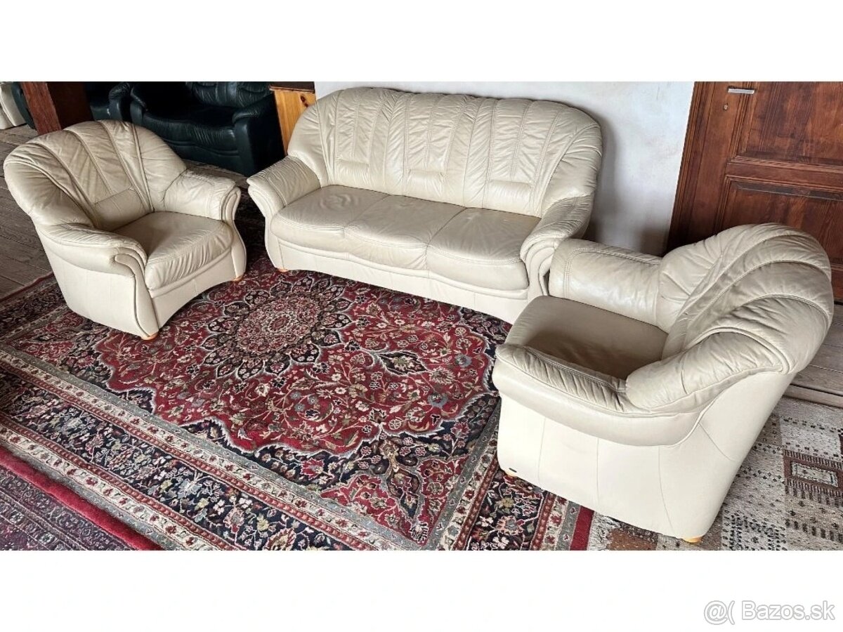 Luxusní kožená sedací souprava 3+1+1, 2737 - 3
