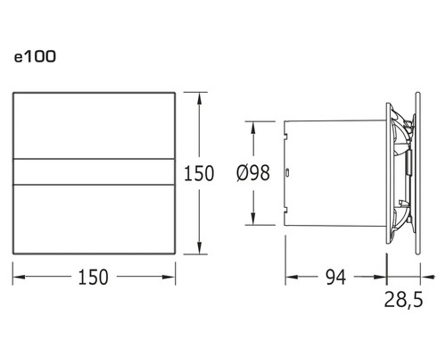 CATA E100 GTH - biela farba - 3
