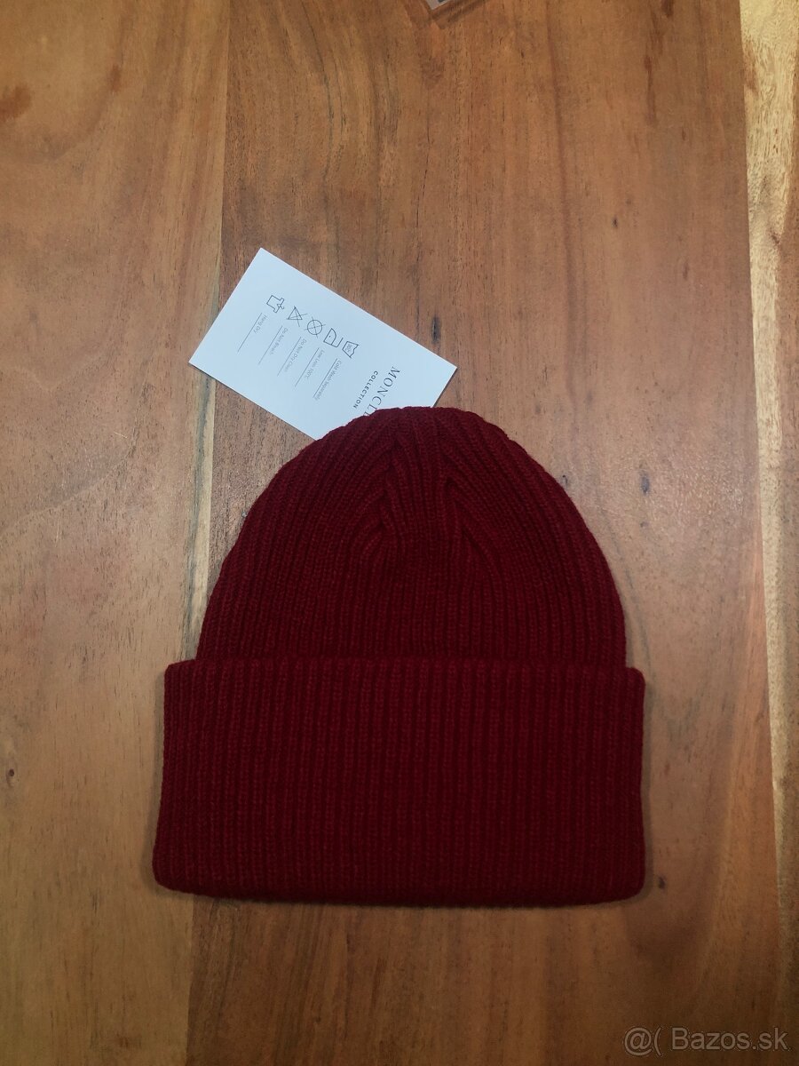Bordova unisex Moncler zimna ciapka - 3