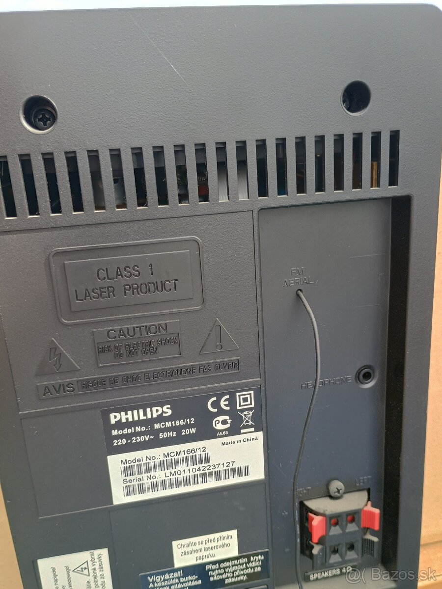 mikrosystém , miniveža Philips MCM166/12 USB - 3
