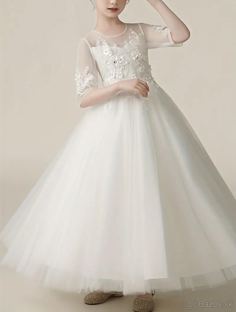 Šaty na prijimanie s rukavom - 3