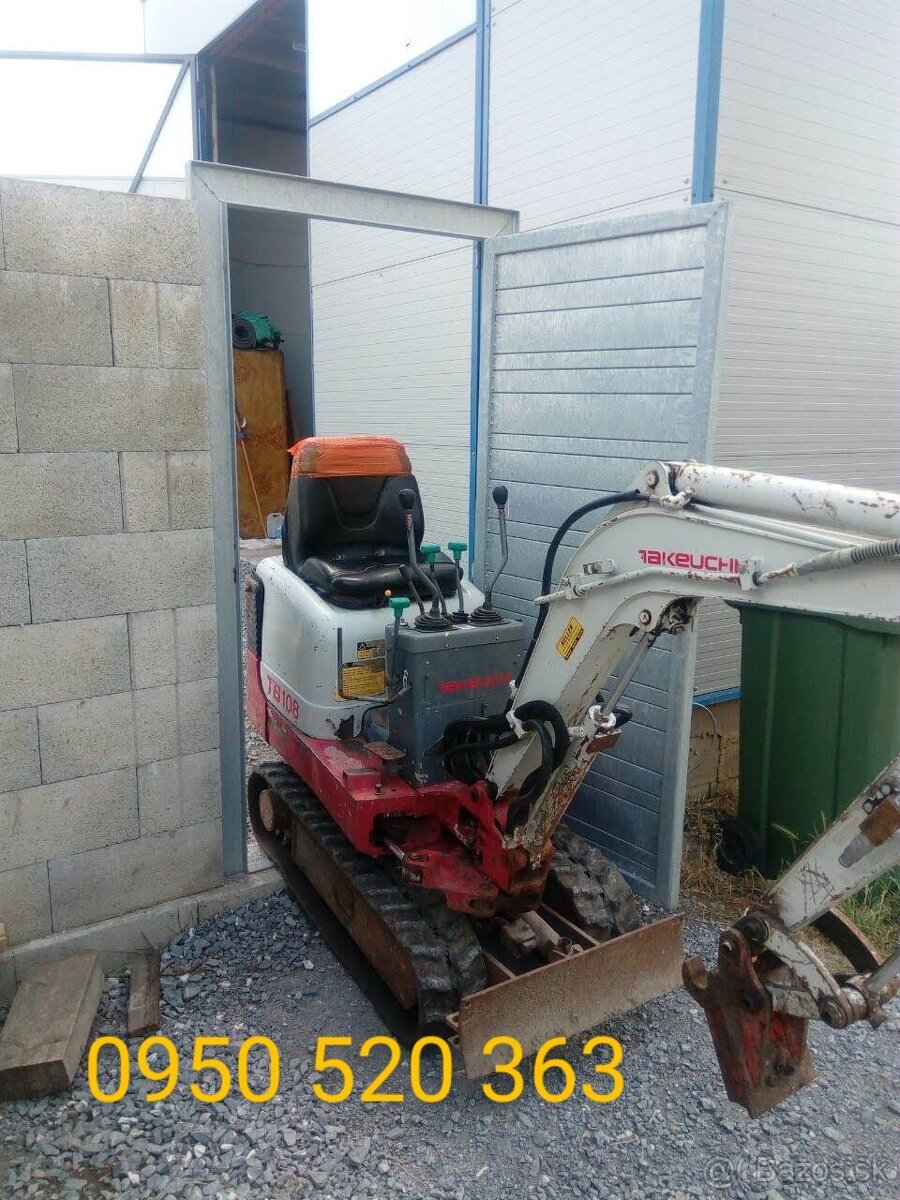 Výkopové a zemné práce minibagrom, Doprava, úprava terénu - 3