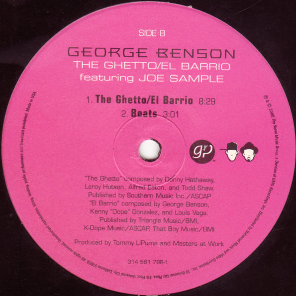 USA vinyl George Benson featuring Joe Sample The Ghetto - 3