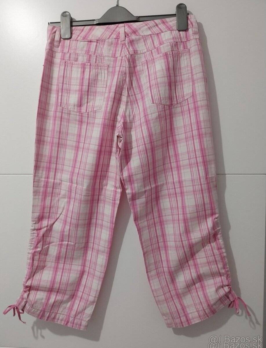 Damske 3/4 letne bavlnene nohavice top stav - 3