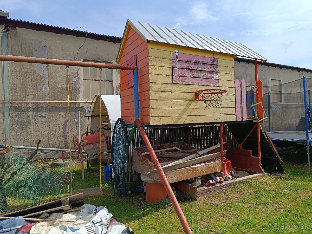 Detský záhradný domček s hojdačkami (oddeliteľné) - 3