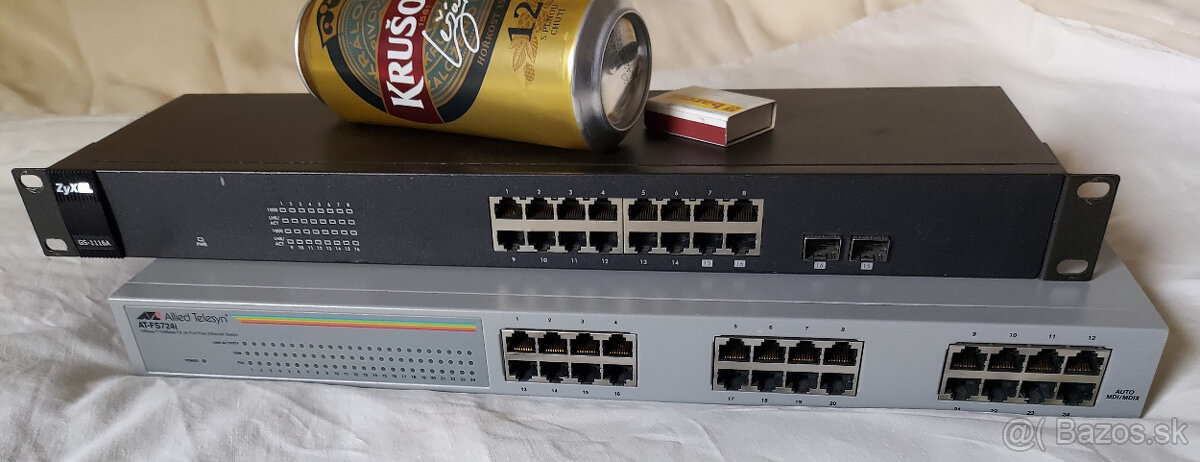 Predám switch ZyXEL GS-1116A, Allied Telesyn 24 x AT-FS724i - 3