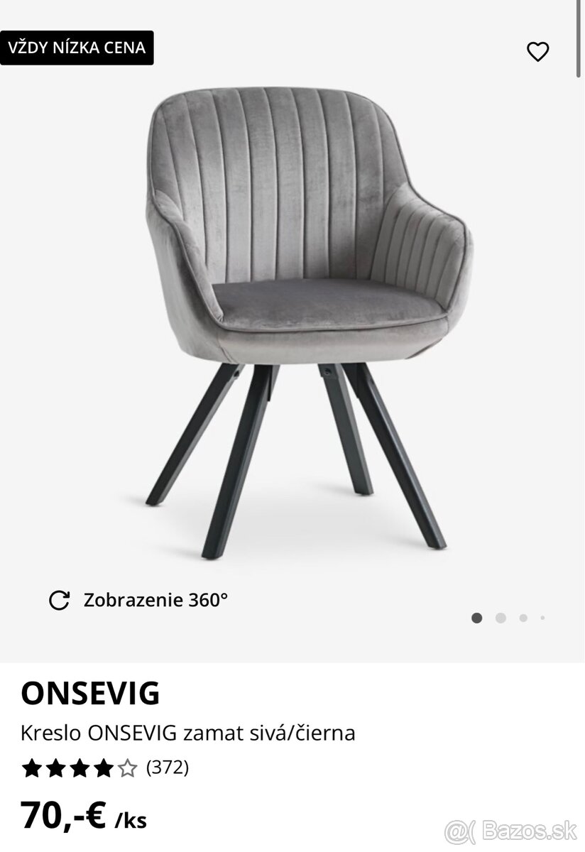Kozmetický LED stolík, skrinka ALEX Ikea, otočné kreslo Jysk - 3