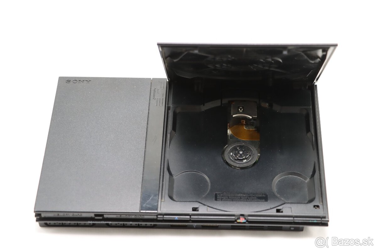 PS2 Slim SCPH-75004 + ovládač Speed Link + karta - 3