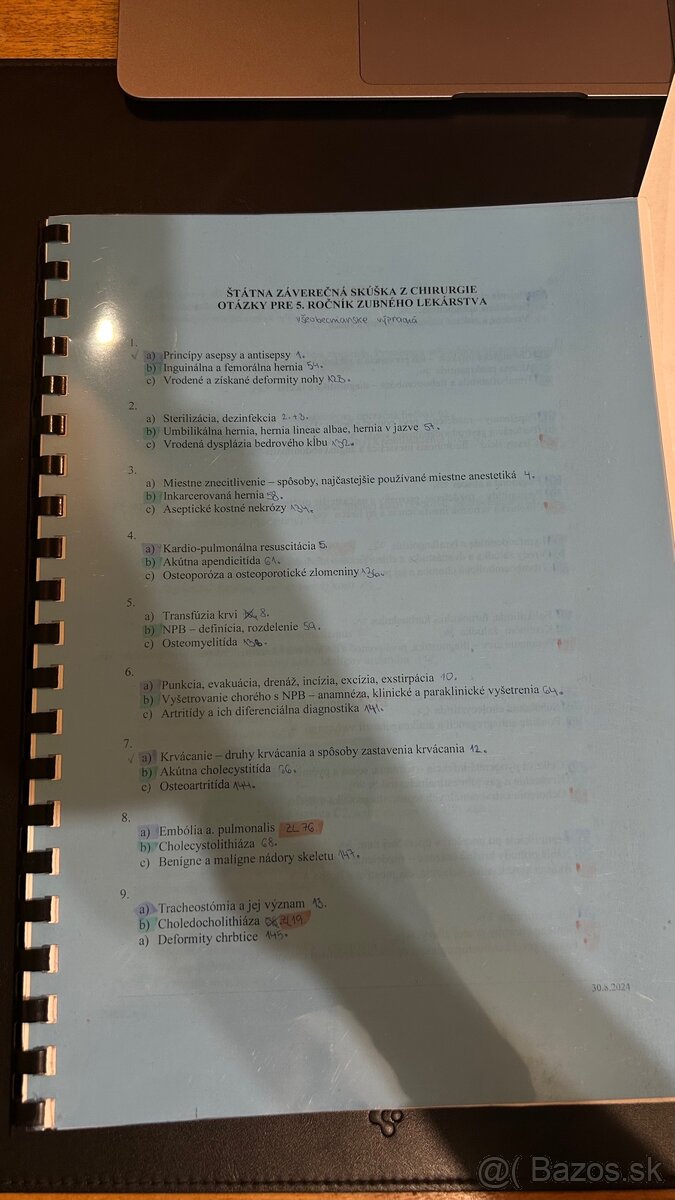 LF UPJŠ - materiály, knihy (VL, ZL), fonendoskop - 3