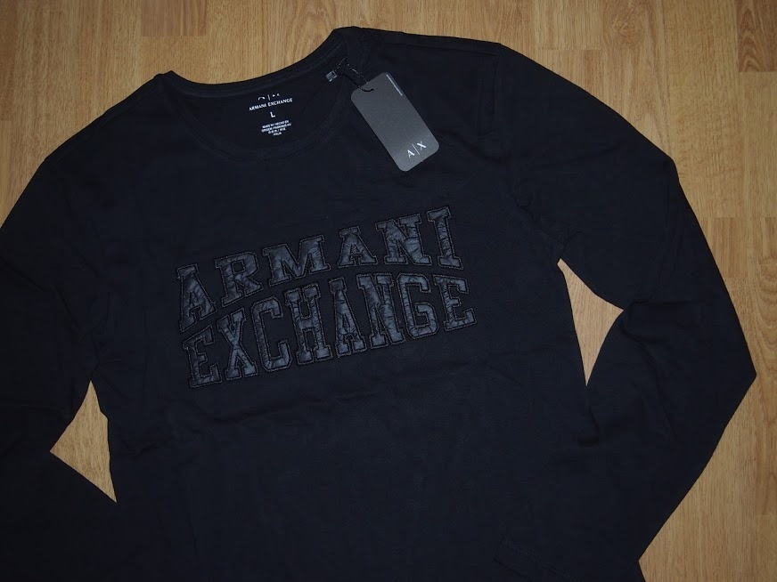 Armani Exchange pánske tričko s dlhým rukávom - 3