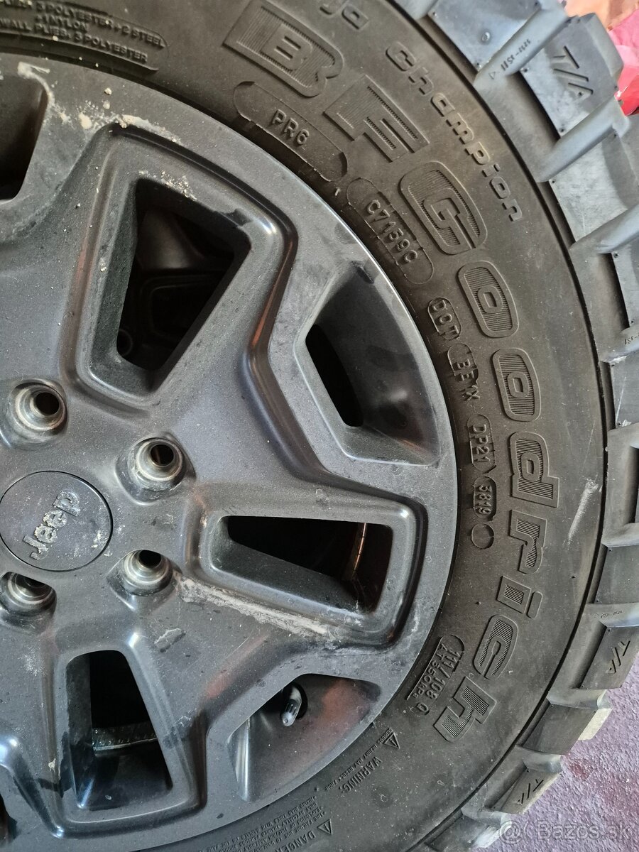 Pneumatiky na Jeep Wrangler 255/75 R17 M+S