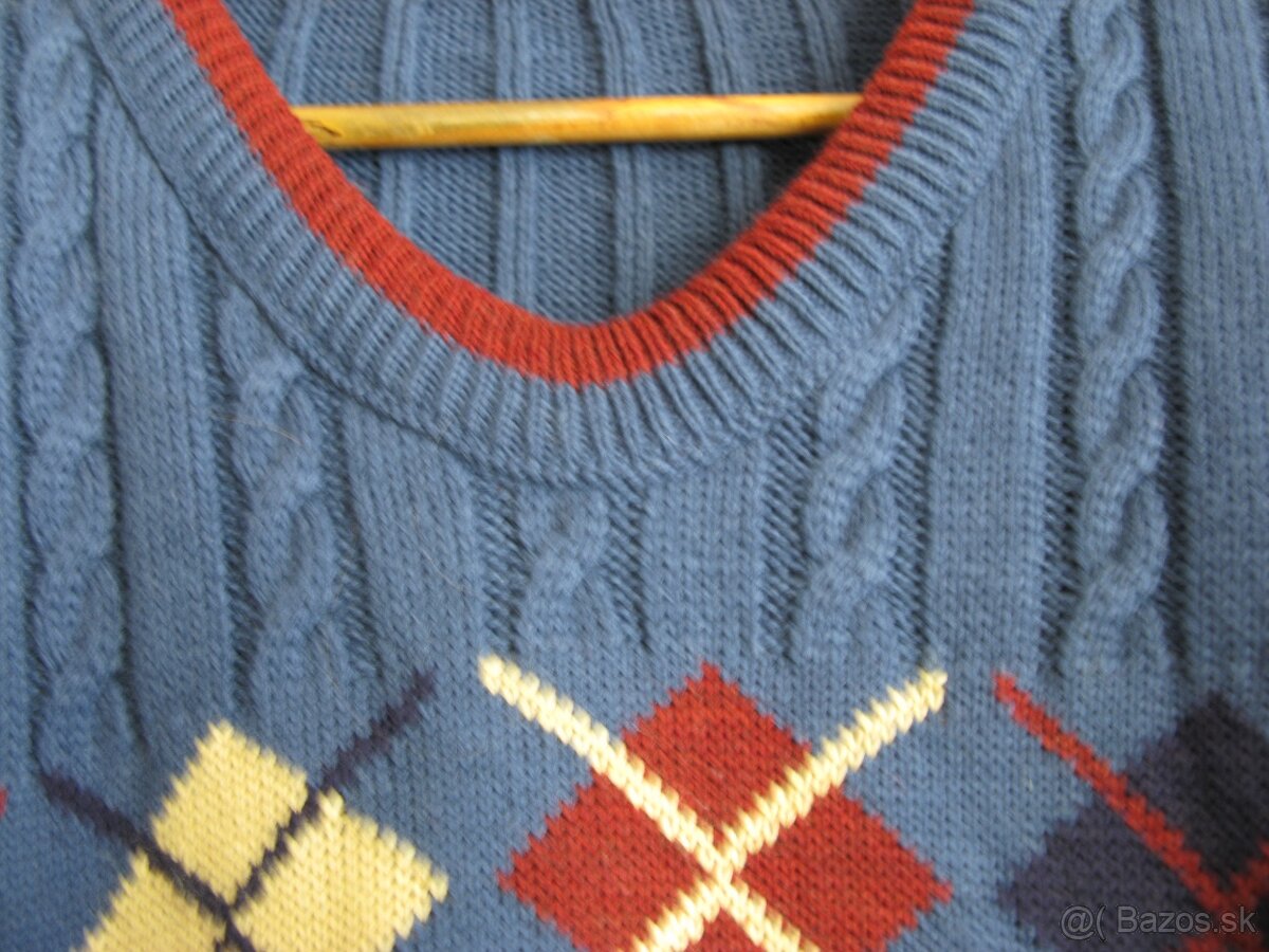 Pánsky sveter s "véčkom" - 3