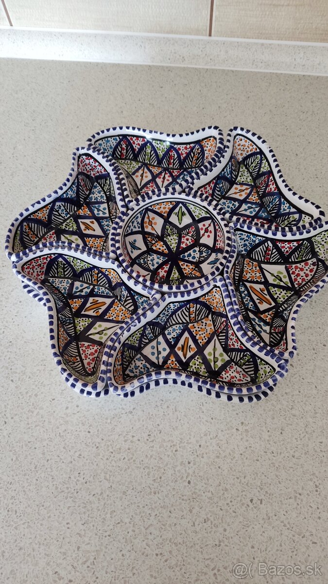 Keramická miska Darina, ručný krájač - 3