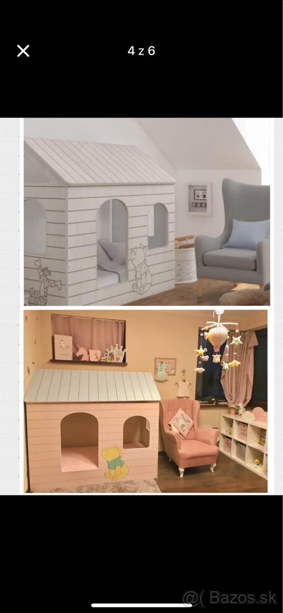 Detská posteľ, domček - 3