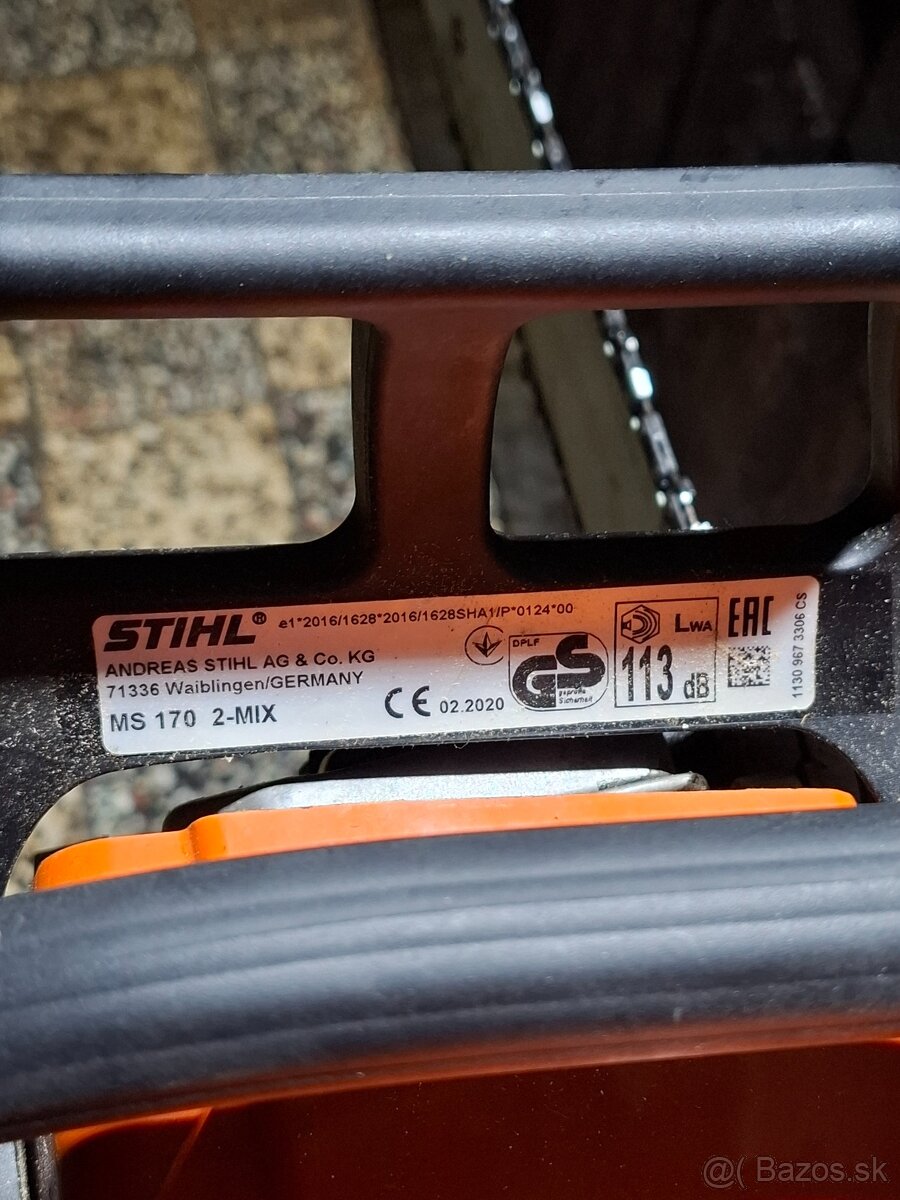 Benzínová reťazová píla stihl ms170 - 3