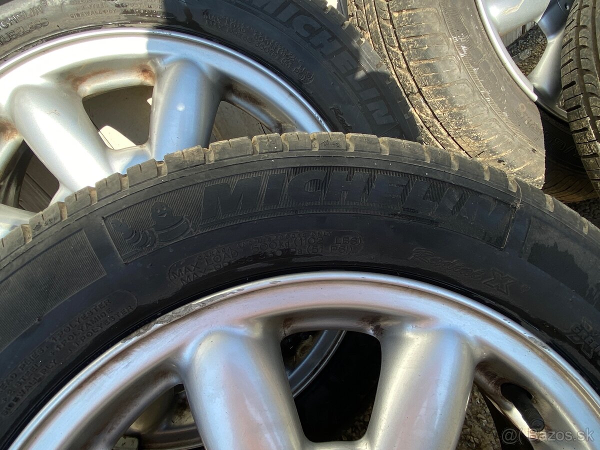 Predám originálne disky MINI Cooper R15 + letné pneumatiky - 3